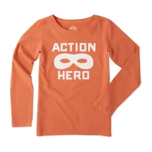 Action Hero Mask Long Sleeve T-Shirt by Life is good