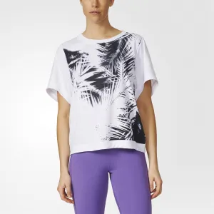 Adidas By Stella Mccartney 100% organic cotton 'Essentials Palm' T-shirt AX7429