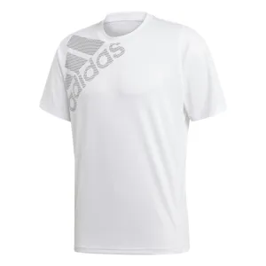 adidas FreeLift Badge Of Sport Graphic Tee - Mens - White