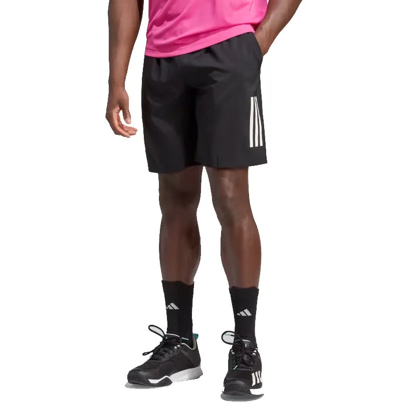 Adidas Men's Club 3 Stripe Shorts 24 Black