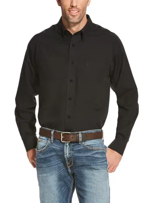 Ariat 10020328 Mens Wrinkle Free Solid Shirt Black