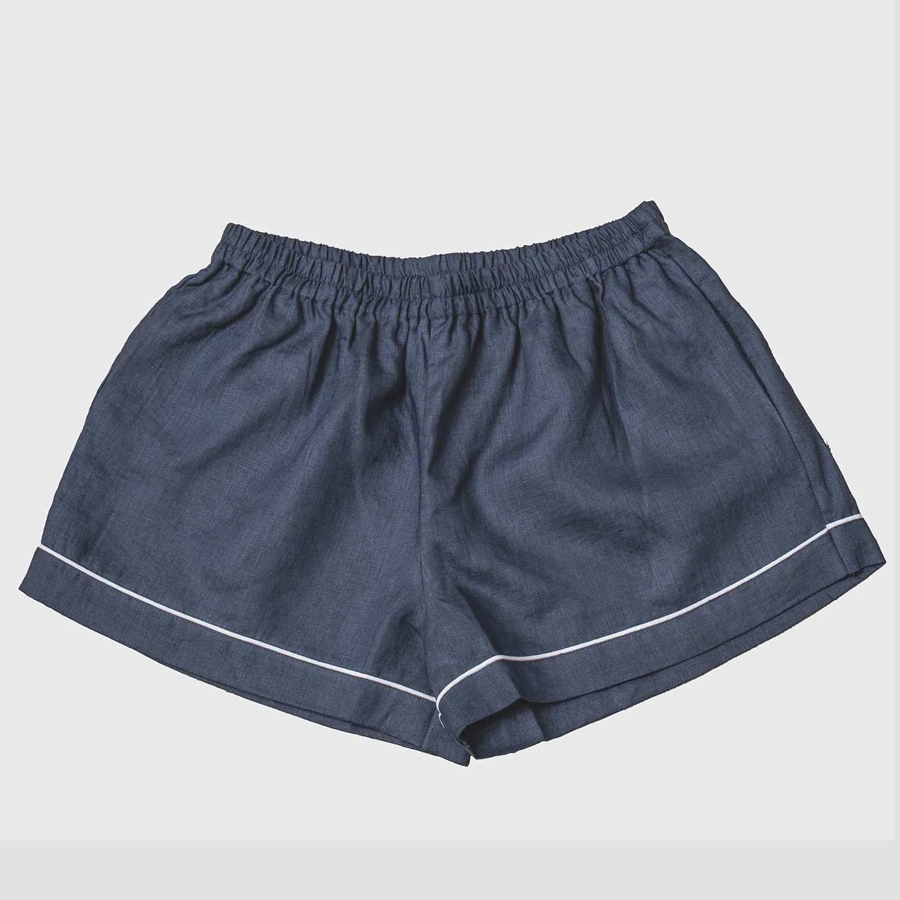 Blueberry Linen Pyjama Shorts