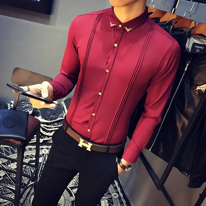 Business Casual Shirt Men