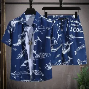 Men's Shirt and Shorts Summer Outfit