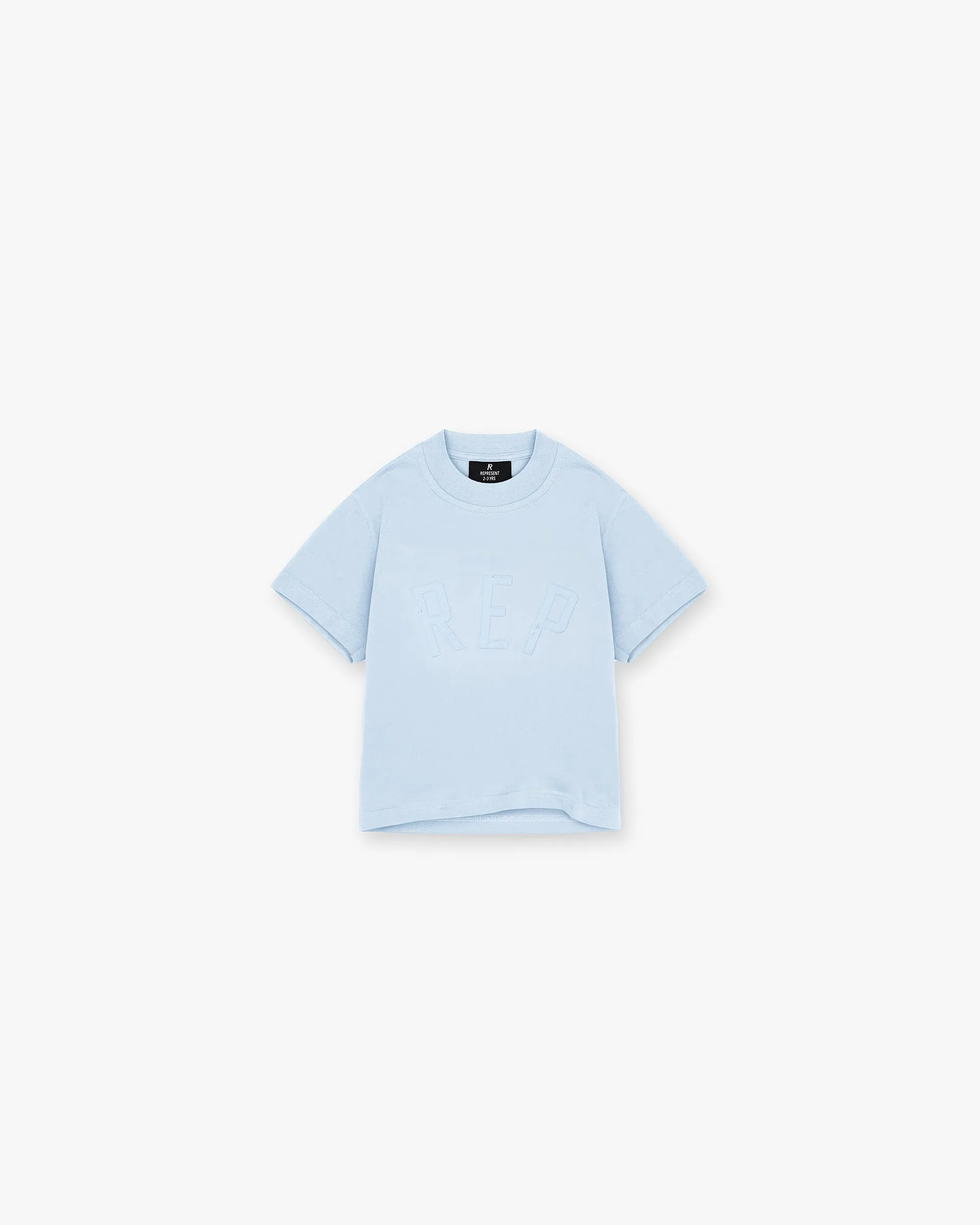 Mini Rep Applique T-Shirt - Powder Blue