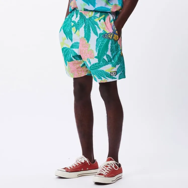 Obey Easy Relaxed Buds Shorts Teal