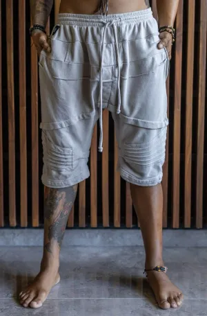 SAHARA Shorts - Comfy Drop Crotch Cotton Shorts with Unique Details