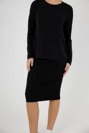 T Shirt Skirt 23" - Black