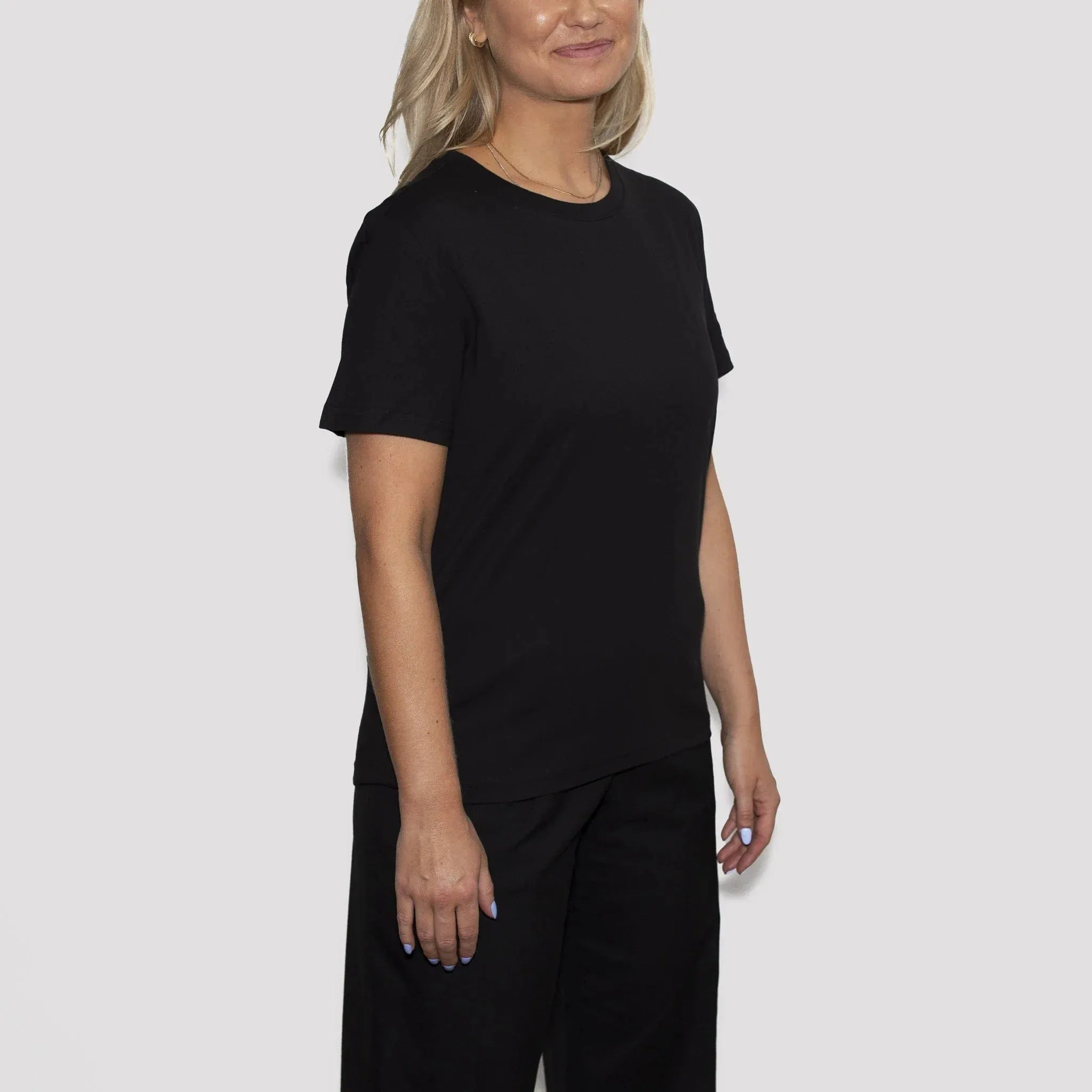 Women’s Recycled Cotton T-Shirt, Black