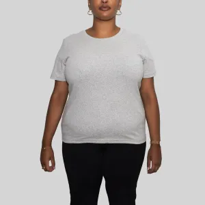 Women’s Recycled Cotton T-Shirt, Heather Grey